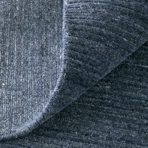 Homeroots 8' Hand Woven Distressed Area Rug - Stain Resistant, Unique Artisan Craftsmanship For Cozy Spaces Blue,Gray Synthetic 617272