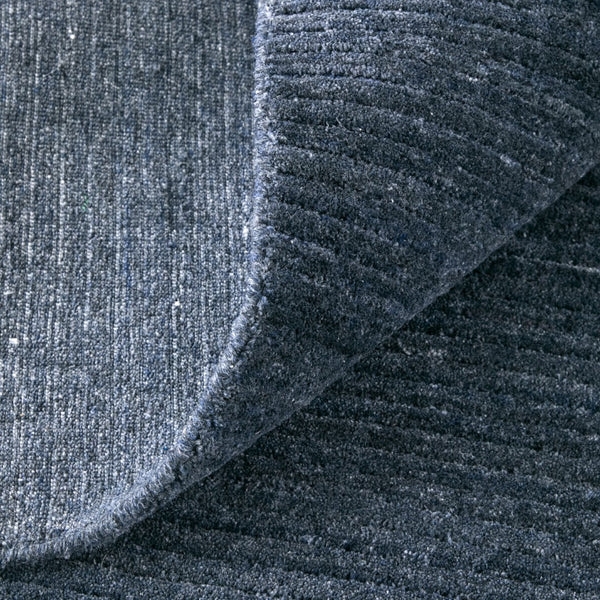 Homeroots 8' Hand Woven Distressed Area Rug - Stain Resistant, Unique Artisan Craftsmanship For Cozy Spaces Blue,Gray Synthetic 617272