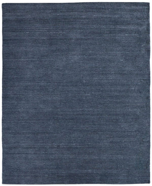 Homeroots 8' Hand Woven Distressed Area Rug - Stain Resistant, Unique Artisan Craftsmanship For Cozy Spaces Blue,Gray Synthetic 617272