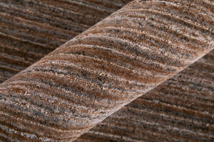 Homeroots 8' Hand Woven Distressed Area Rug - Stain Resistant, Unique Artisan Craftsmanship For Cozy Spaces Brown,Black,Gray Synthetic 617273