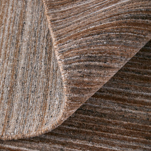 Homeroots 8' Hand Woven Distressed Area Rug - Stain Resistant, Unique Artisan Craftsmanship For Cozy Spaces Brown,Black,Gray Synthetic 617273
