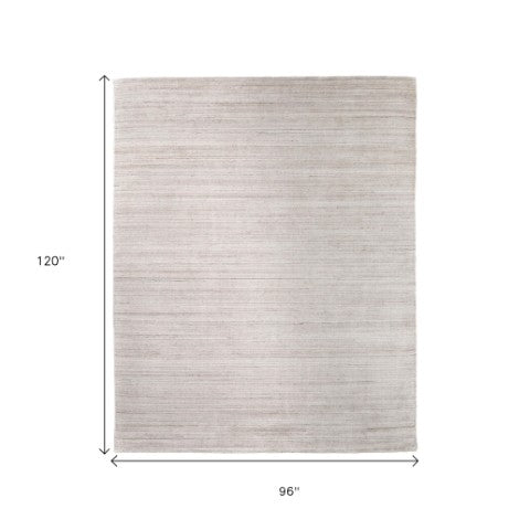 Homeroots 8' Hand Woven Distressed Area Rug - Stain Resistant, Unique Artisan Craftsmanship For Cozy Spaces Ivory,Tan Synthetic 617274