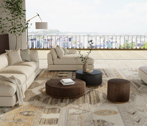 Homeroots 2' Hand Knotted Moroccan Area Rug - Unique Design, Stain Resistant, Perfect For Any Room Decor Ivory,Gray,Orange Wool Blend 617278