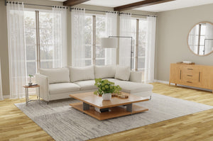 Homeroots 8' X 12' Abstract Hand Knotted Distressed Area Rug - Artisan Crafted Elegance For Stylish Spaces Ivory,Taupe,Silver Wool Blend 617286