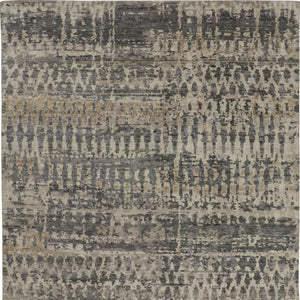 Homeroots 8' Hand Knotted Abstract Area Rug - Unique, Stain-resistant Wool Blend For Stylish Home Decor Tan,Taupe Wool Blend 617291