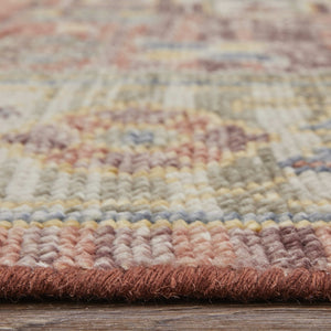 Homeroots 12' Red Ivory And Gold Hand Knotted Area Rug With Fringe – Unique Stain-resistant Statement Piece Red,Ivory,Gold Wool Blend 617298