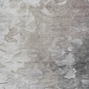 HomeRoots 5' Versatile Taupe Brown & Silver Abstract Washable Area Rug for Indoor/Outdoor Spaces 10' X 14' 617376