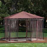 Christopher Knight Home® Noble House Duke Steel 6.5 X 6.5 Ft. Gazebo