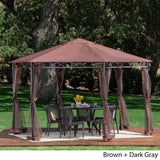 Christopher Knight Home® Noble House Duke Steel 6.5 X 6.5 Ft. Gazebo