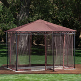 Christopher Knight Home® Noble House Duke Steel 6.5 X 6.5 Ft. Gazebo