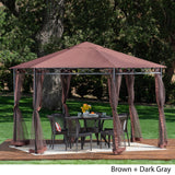 Christopher Knight Home® Noble House Duke Steel 6.5 X 6.5 Ft. Gazebo