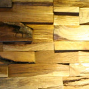 Homeroots Brown 3d Embossed Teak Reclaimed Wood Wall Panels - Eco-friendly Art For Stunning Home Décor Upgrade  Solid And Manufactured Wood 617479