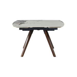 English Elm Retractable Sintered Stone Extendable Dining Table Seats 8 Modern Minimalist Base W5630P456161