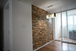 Homeroots Brown 3d Embossed Teak Wood Wall Panels - Handcrafted Reclaimed Art For Stunning Interior Decor  Solid And Manufactured Wood 617480