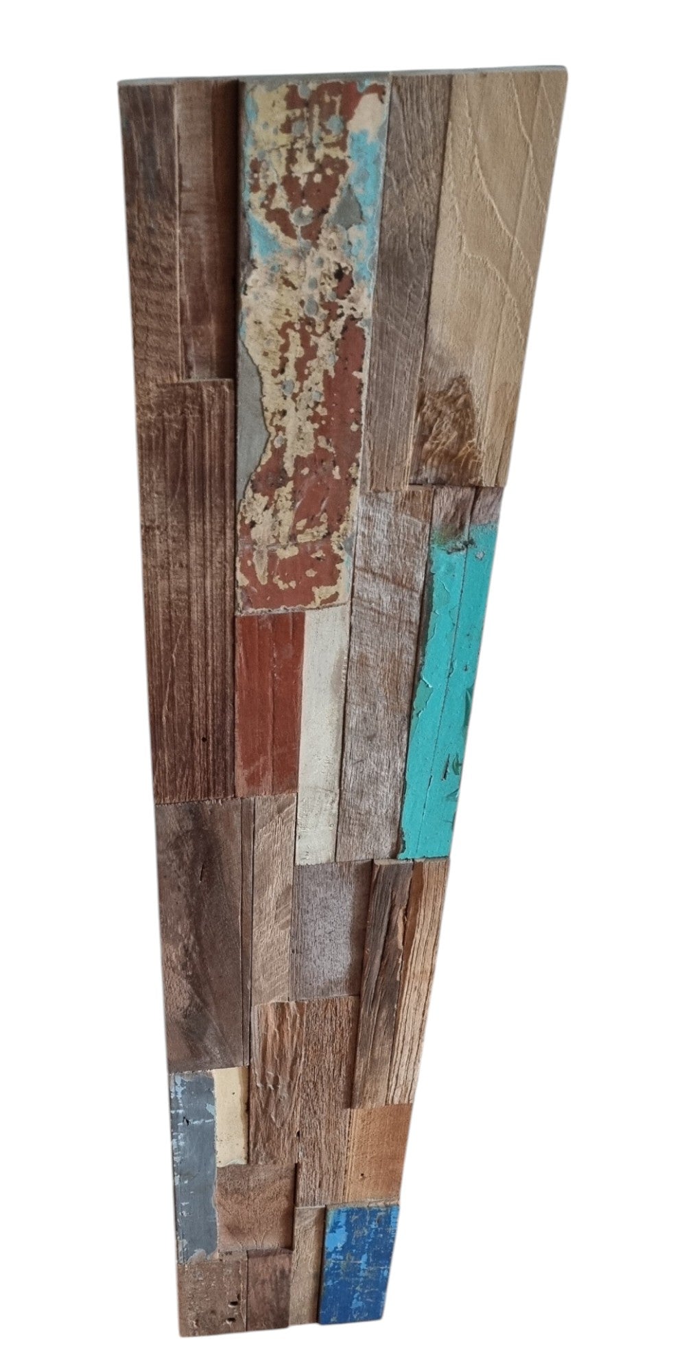 Homeroots Brown 3d Embossed Teak Wall Panels - Rustic Reclaimed Wood Set For Unique Home Decor & Easy Installation  Solid And Manufactured Wood 617481