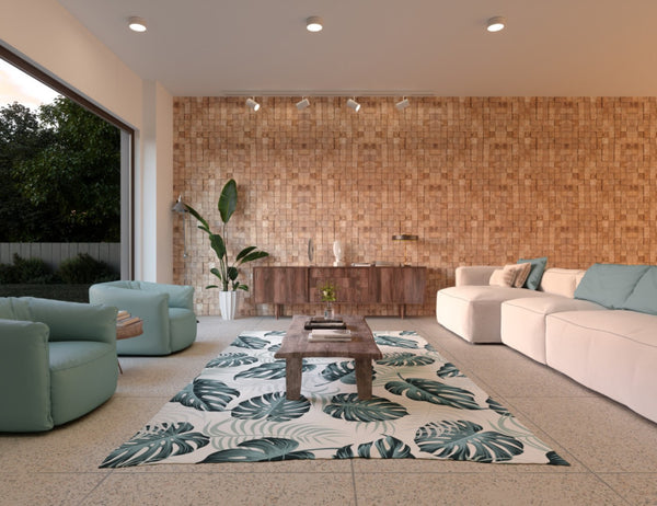 Homeroots Brown 3d Embossed Block Teak Wood Wall Panels - Handcrafted Reclaimed Art For Elegant Interiors  Solid And Manufactured Wood 617485