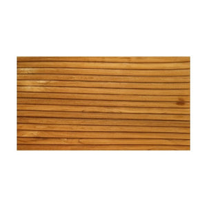 Homeroots Brown 3d Embossed Striped Teak Reclaimed Wood Wall Panels – Stylish, Durable, And Unique Decor Accent  Solid And Manufactured Wood 617486