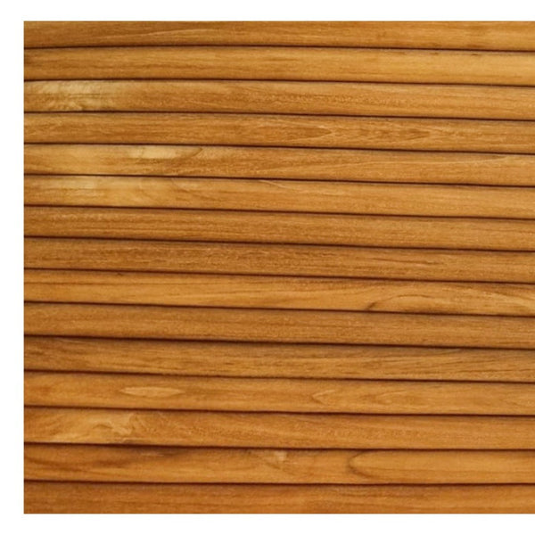 Homeroots Brown 3d Embossed Striped Teak Reclaimed Wood Wall Panels – Stylish, Durable, And Unique Decor Accent  Solid And Manufactured Wood 617486