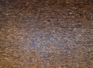 Homeroots Brown 3d Embossed Teak Wall Panel - Elegant Reclaimed Wood Decor For A Stunning Focal Point  Solid And Manufactured Wood 617487