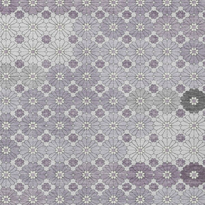 HomeRoots 5' Elegant Lavender Gray and Ivory Floral Area Rug – Stylish, Washable, Durable for Indoors & Outdoors 8' X 10' 617509
