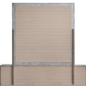 English Elm Murry Square Wall Mirror with Silver Mirrored Trim for Modern Bedroom Decor B078P473030