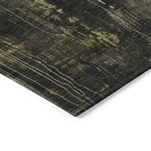 HomeRoots 5' Beige and Taupe Abstract Area Rug – Durable, Washable, Versatile for Indoor and Outdoor Spaces 5' X 8' 617645