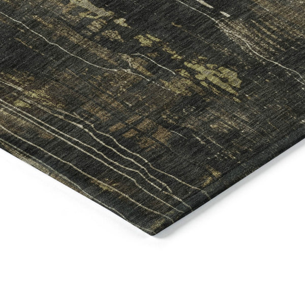 HomeRoots 5' Beige and Taupe Abstract Area Rug – Durable, Washable, Versatile for Indoor and Outdoor Spaces 5' X 8' 617645