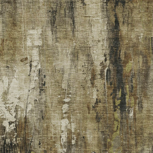 HomeRoots 5' Beige and Taupe Abstract Area Rug – Durable, Washable, Versatile for Indoor and Outdoor Spaces 10' X 14' 617649