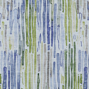 HomeRoots 5' Striped Washable Indoor Outdoor Area Rug in Sky Blue and Fern Green – Durable and Stylish Décor 9' X 12' 617696