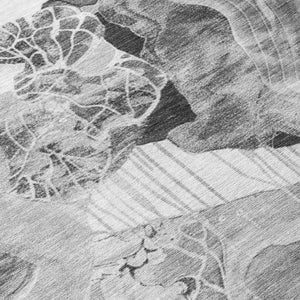 Homeroots 3' Abstract Washable Indoor Outdoor Area Rug - Stylish, Durable, And Perfect For High Traffic Spaces Gray Polyester 617886