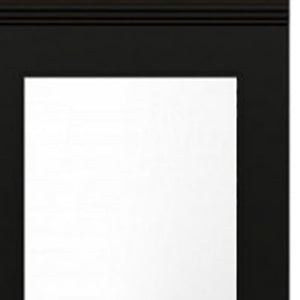 HomeRoots 71" Sleek Black Wood Two-Door Combo Dresser with Mirror – Modern Storage Solution for Any Space 617970