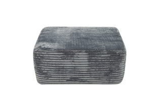 English Elm 373-001/Ottoman//Grey/Plush - Plush Grey Ottoman For Modern Living - Versatile, No Assembly, Cozy Comfort W3975P391669