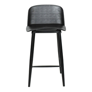 English Elm Looey Modern Counter Stools Steel Frame Low Back Indoor Outdoor Set of Two B2769P498423
