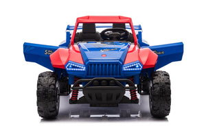English Elm 24v Two Seat Kids Off Road Utv with 800w Four Wheel Drive and Full Suspension Blue+Red W1620P347623