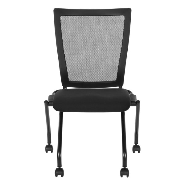 OSP Home Furnishings Soft Flex Frame Folding Chairs with Pu Padded Seating for Events and Office Use 69350-30