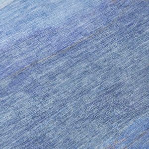 Homeroots 3' Abstract Washable Area Rug - Stylish Blush Mauve & Rust Design For Indoor & Outdoor Spaces Blue Polyester 618138