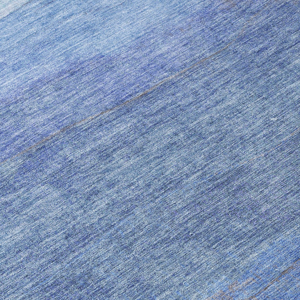 Homeroots 3' Abstract Washable Area Rug - Stylish Blush Mauve & Rust Design For Indoor & Outdoor Spaces Blue Polyester 618138