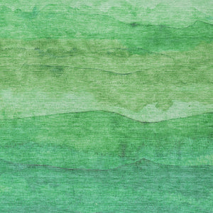 Homeroots 3' Abstract Washable Area Rug - Stylish Blush Mauve & Rust Design For Indoor & Outdoor Spaces Green Polyester 618143