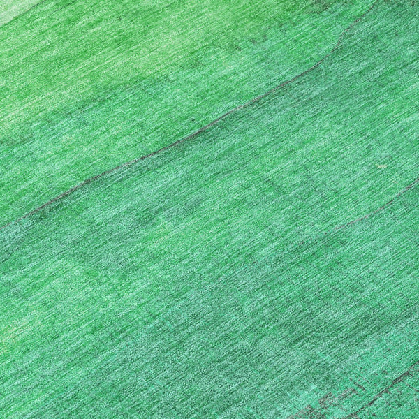 Homeroots 3' Abstract Washable Area Rug - Stylish Blush Mauve & Rust Design For Indoor & Outdoor Spaces Green Polyester 618144