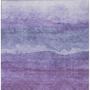 Homeroots 3' Abstract Washable Area Rug - Stylish Blush Mauve & Rust Design For Indoor & Outdoor Spaces Purple Polyester 618148