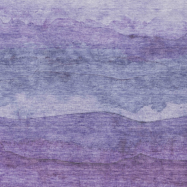 Homeroots 3' Abstract Washable Area Rug - Stylish Blush Mauve & Rust Design For Indoor & Outdoor Spaces Purple Polyester 618148