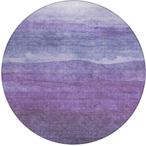 Homeroots 3' Abstract Washable Area Rug - Stylish Blush Mauve & Rust Design For Indoor & Outdoor Spaces Purple Polyester 618150