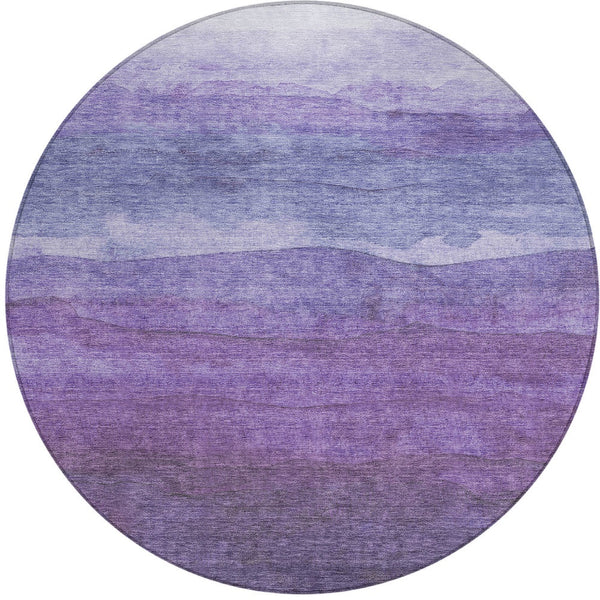 Homeroots 3' Abstract Washable Area Rug - Stylish Blush Mauve & Rust Design For Indoor & Outdoor Spaces Purple Polyester 618150