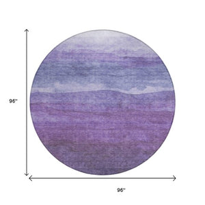 Homeroots 3' Abstract Washable Area Rug - Stylish Blush Mauve & Rust Design For Indoor & Outdoor Spaces Purple Polyester 618150