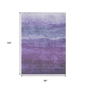 Homeroots 3' Abstract Washable Area Rug - Stylish Blush Mauve & Rust Design For Indoor & Outdoor Spaces Purple Polyester 618151