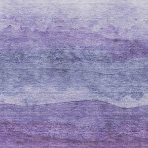 Homeroots 3' Abstract Washable Area Rug - Stylish Blush Mauve & Rust Design For Indoor & Outdoor Spaces Purple Polyester 618151