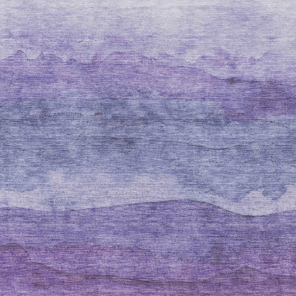 Homeroots 3' Abstract Washable Area Rug - Stylish Blush Mauve & Rust Design For Indoor & Outdoor Spaces Purple Polyester 618151