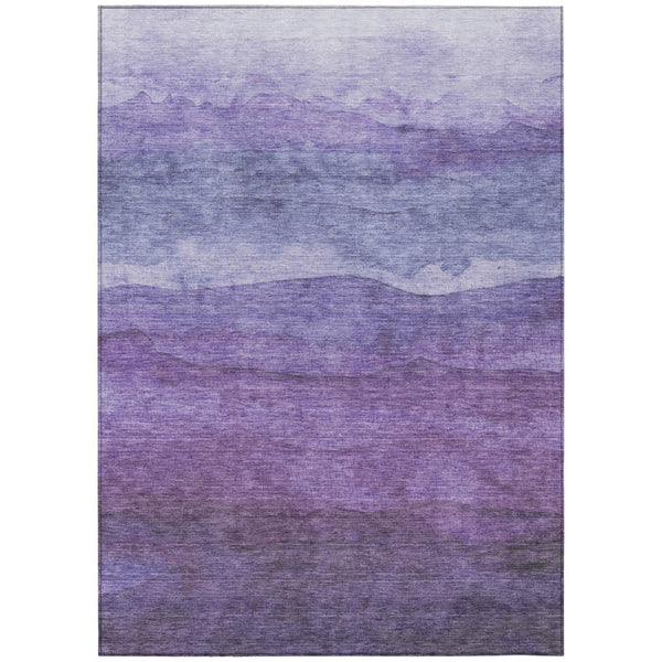 HomeRoots 5' Purple and Lavender Abstract Area Rug - Durable, Washable Design for Indoor and Outdoor Spaces 9' X 12' 618152