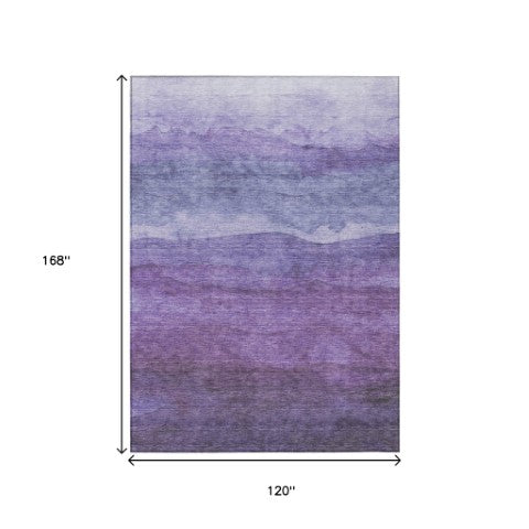 Homeroots 3' Abstract Washable Area Rug - Stylish Blush Mauve & Rust Design For Indoor & Outdoor Spaces Purple Polyester 618153