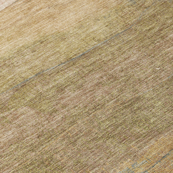 Homeroots 3' Abstract Washable Area Rug - Stylish Blush Mauve & Rust Design For Indoor & Outdoor Spaces Tan Polyester 618156